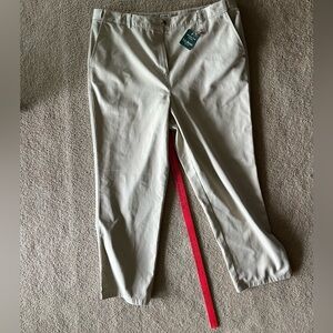 LL Bean Plus Size NWT Classic Flat Front Khaki Pants